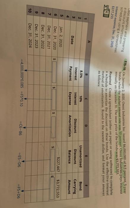 Interest expense, Dec. 31, 2020 $377,255 E15-10 On January 2, 2020, Omni