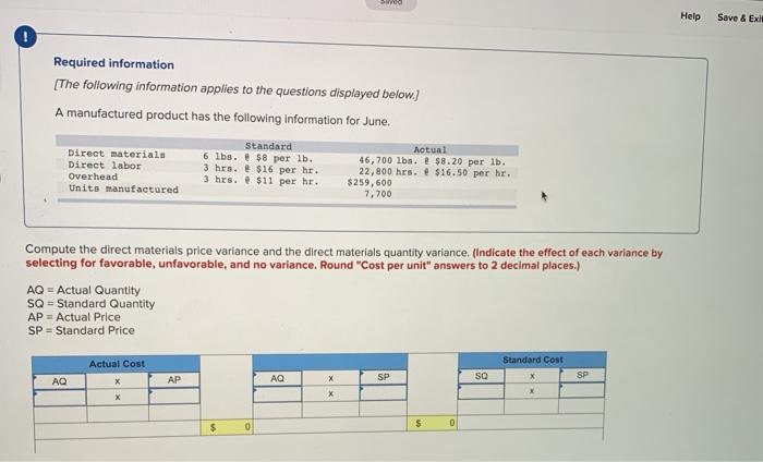 Sved Help Save & Exi Required information [The following information applies