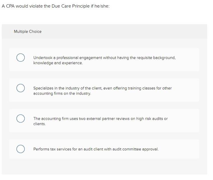 industry of the client, even offering training classes for other accounting firms