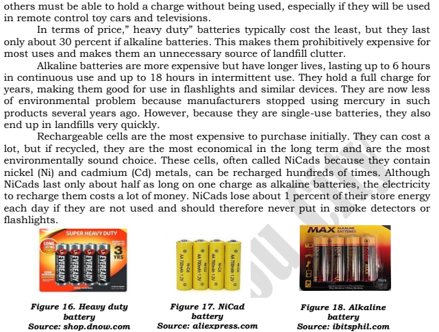 What I Can Do Consumer Focus: Finding the Right Battery Instruction: Compare
