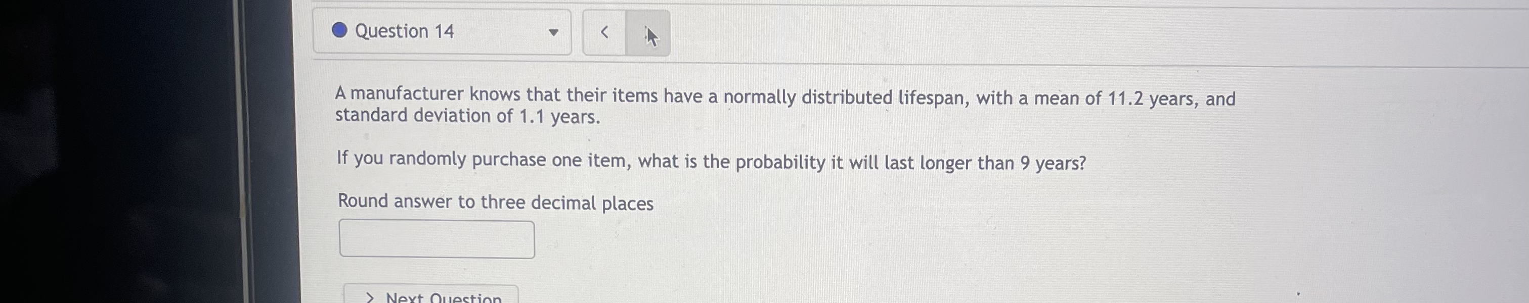 dice: Give the random variable. 11V. : > Next Question 0 Question