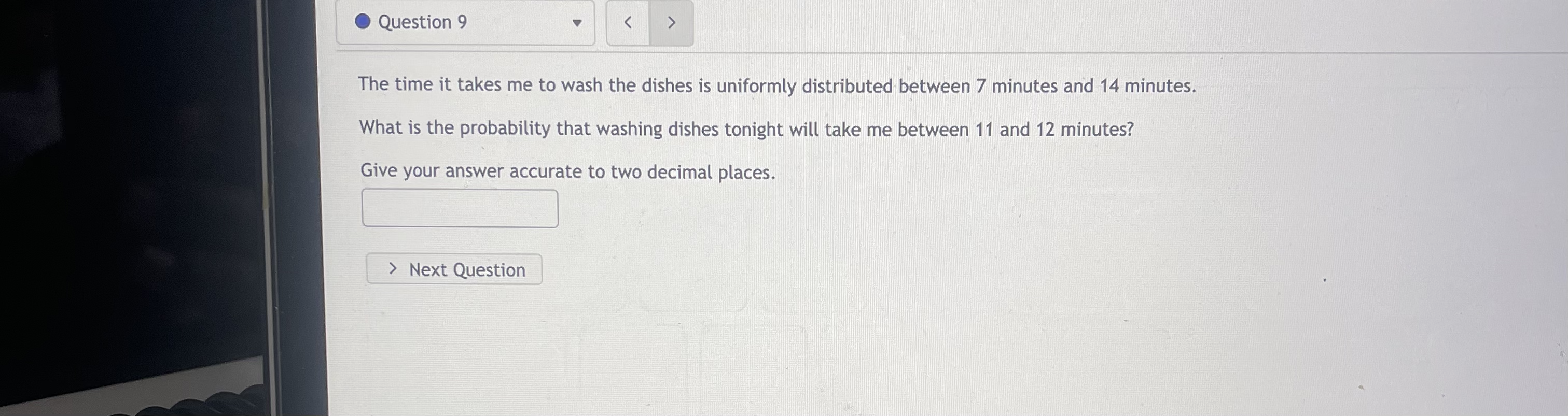 the expected value of X? > Next Question 0 Question 4 v