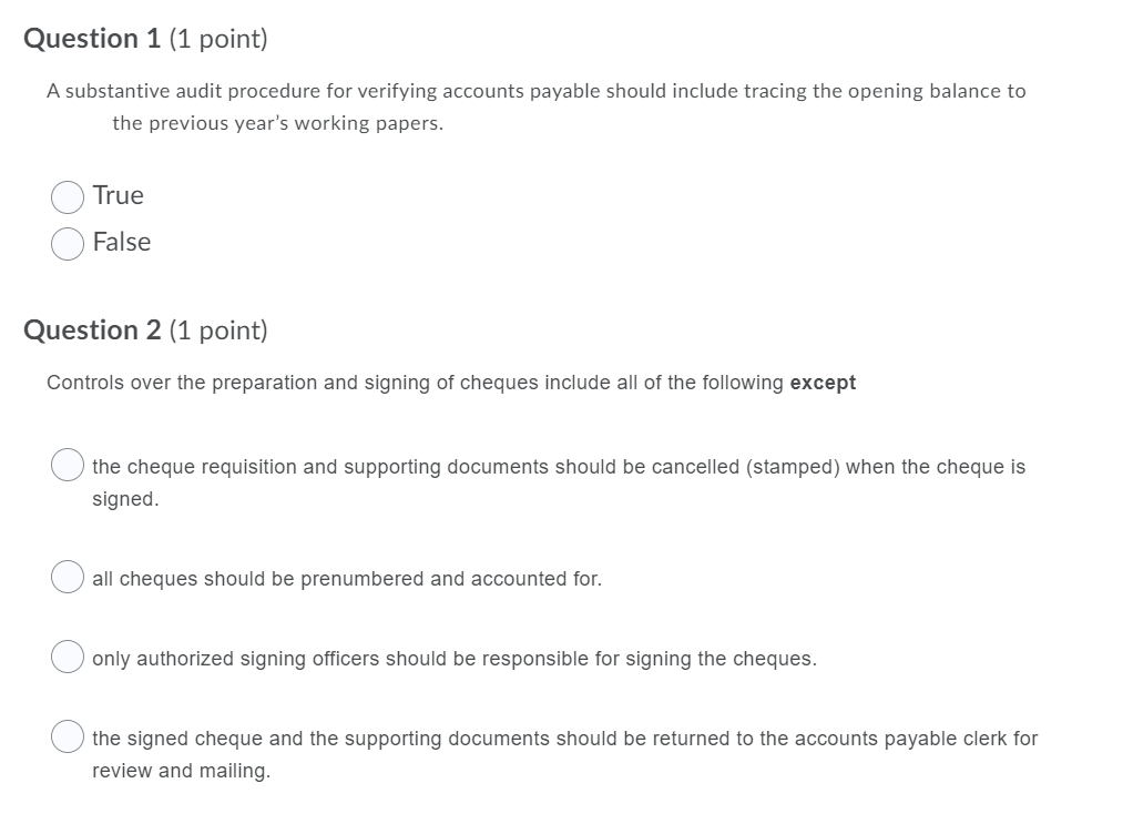 following audit procedures is best for identifying unrecorded trade accounts payable? 0