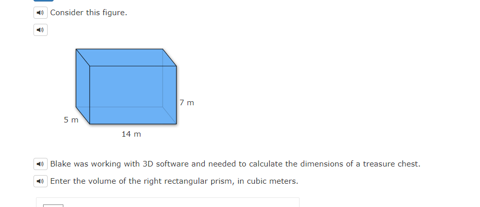 Consider this figure. 14 m Blake was working with 3D software and