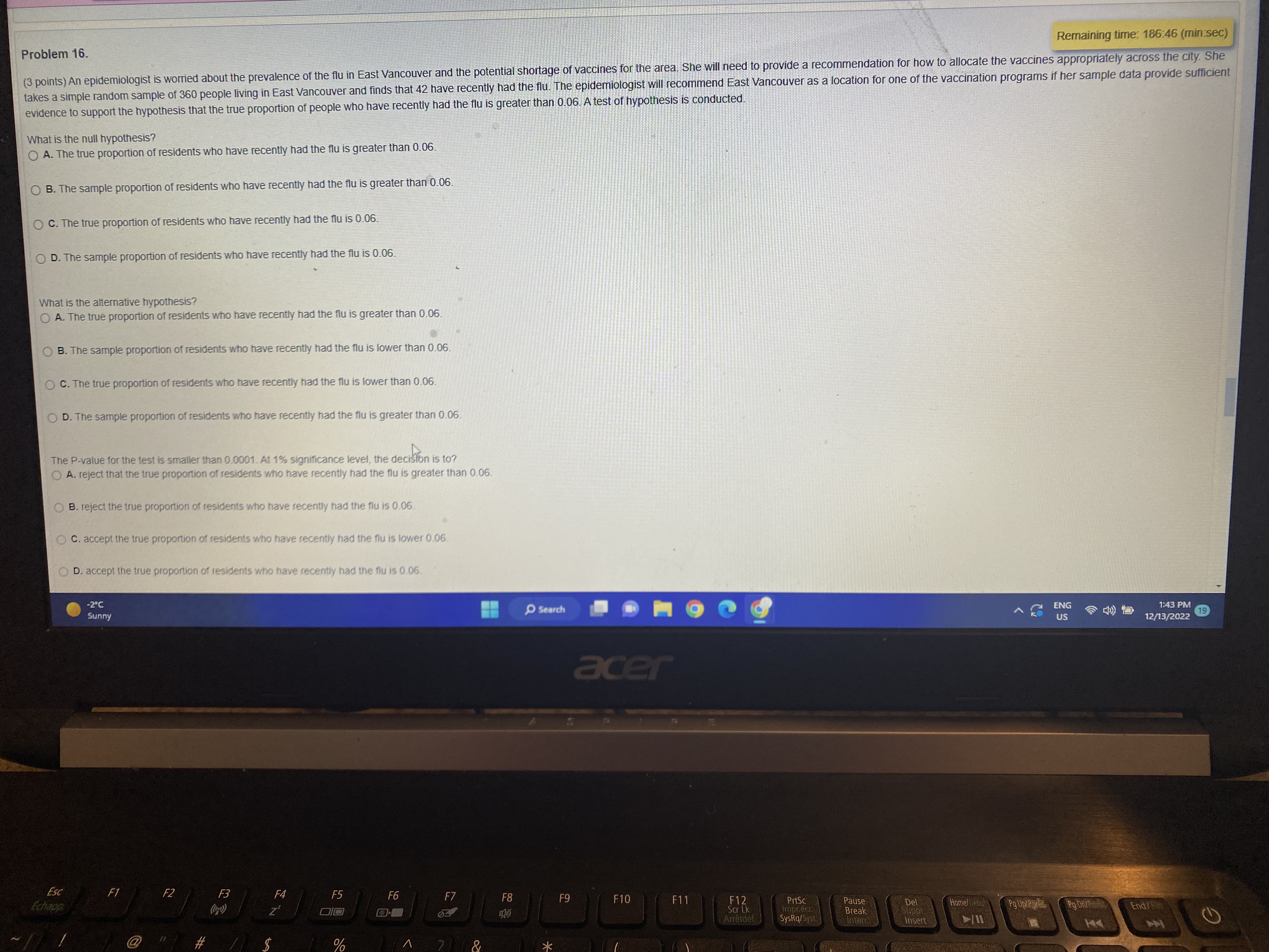 sample data provide sufficient evidence to support that the actual percentage is