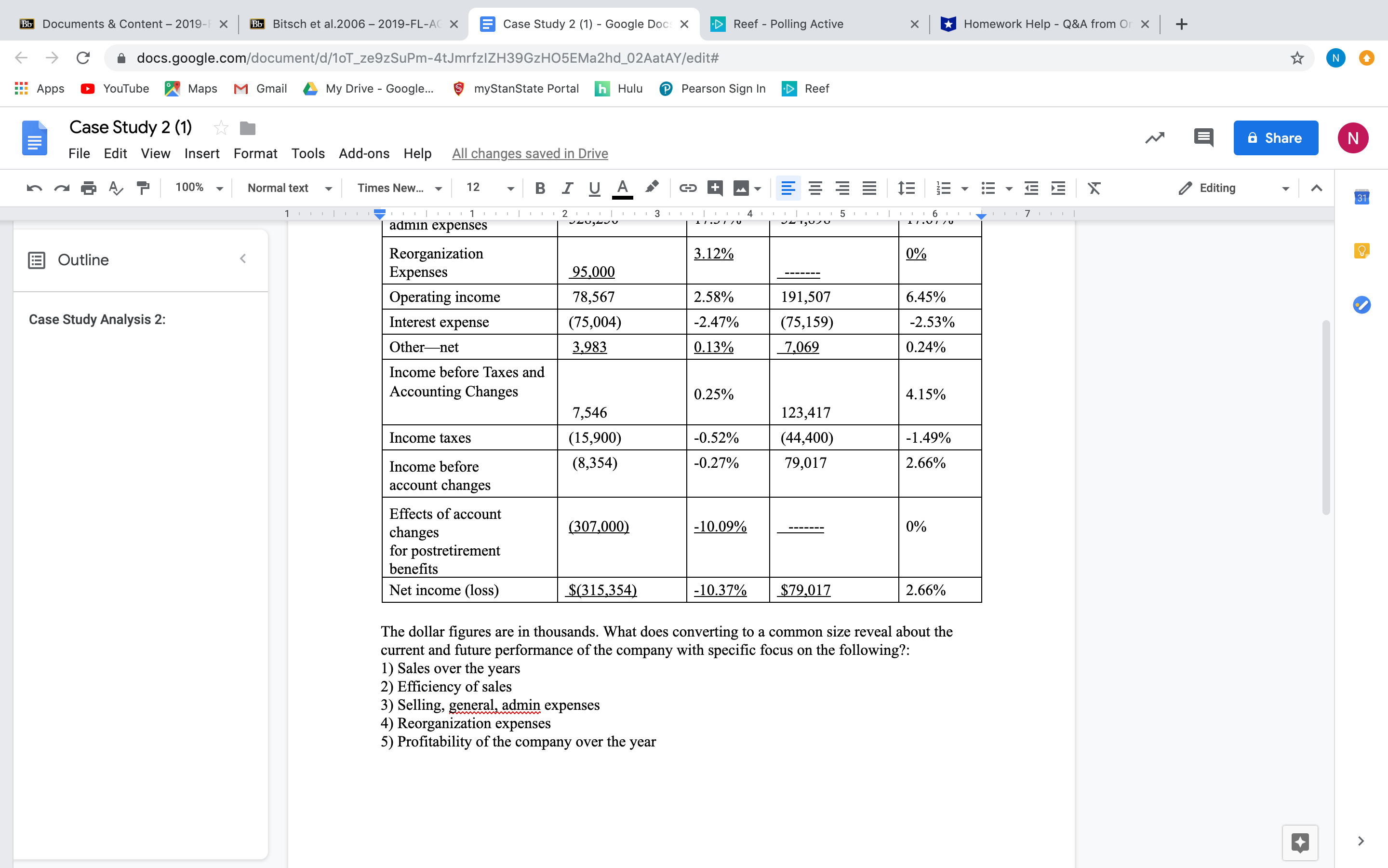 analysis with a financial analysis? b) When are other approaches appropriate? Bb