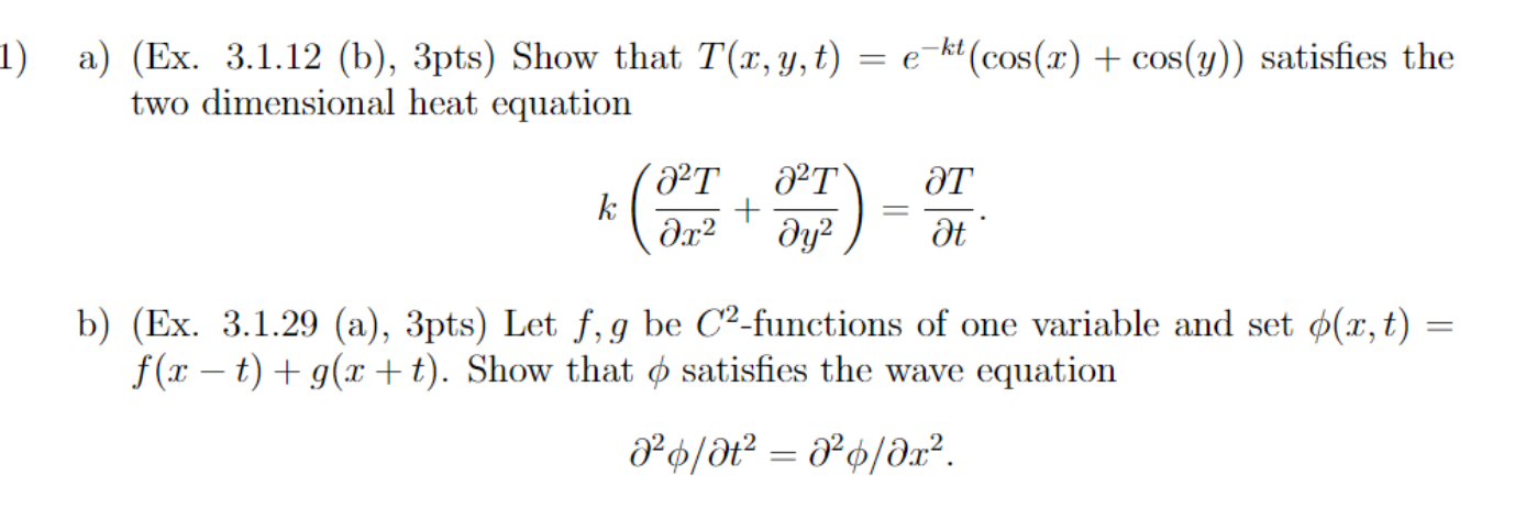 How do I solve this?1. 1) a) (Ex. 3.1.12 (b), 3pts) Show