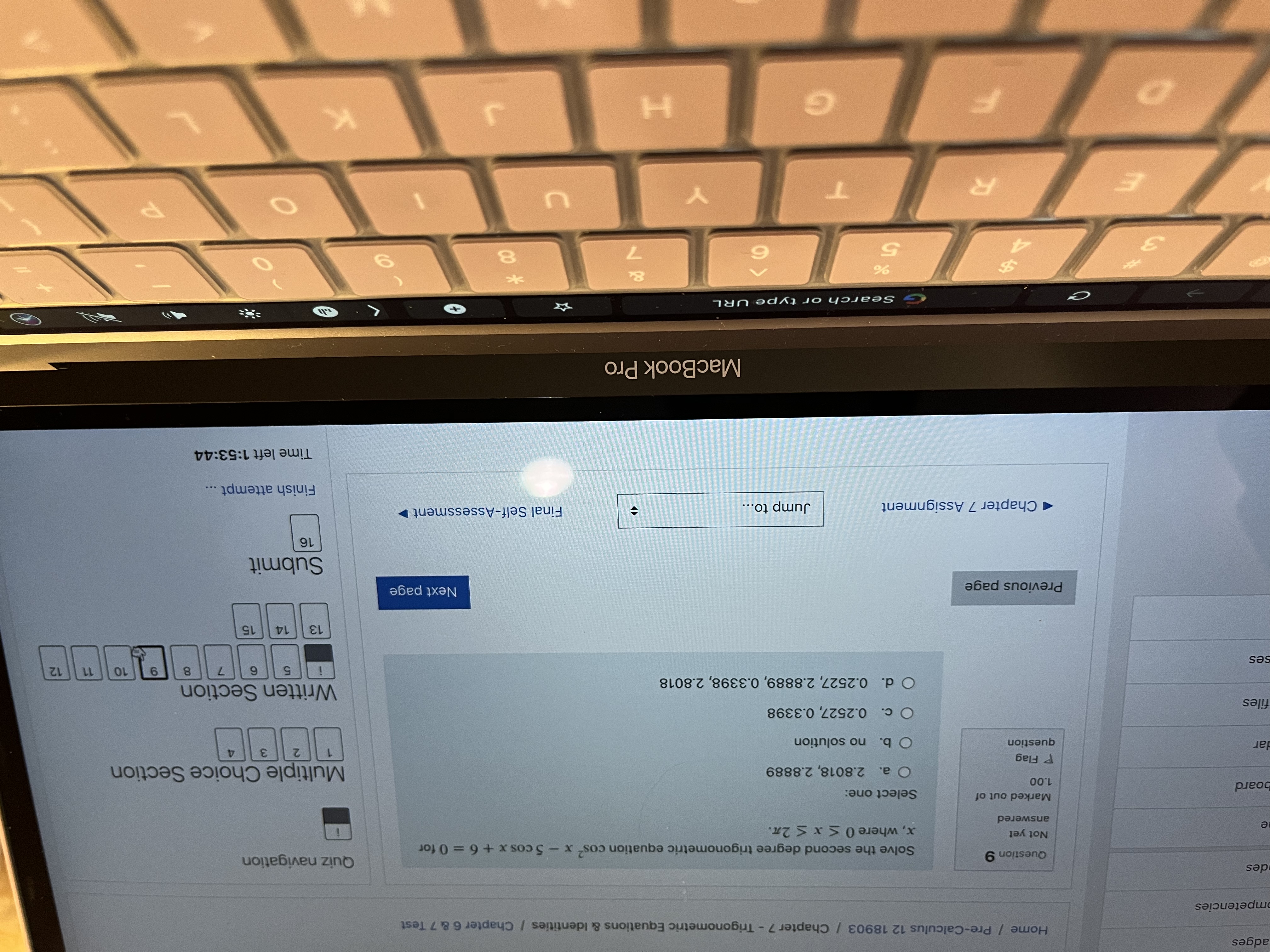 Choice Section question O b. 300 O c. 330 files O d.
