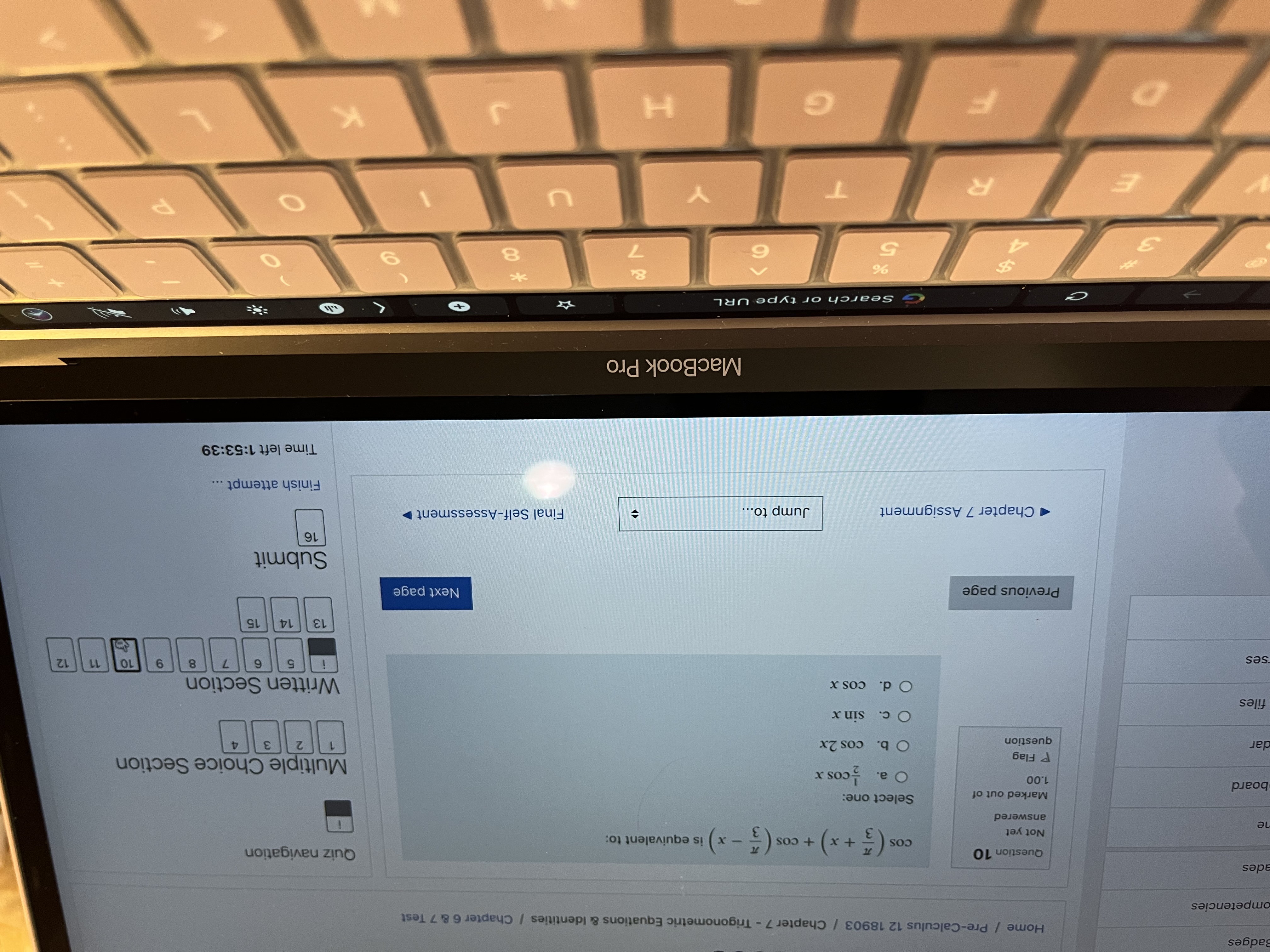 270 Written Section ses 1 5 9 10 11 12 13 14