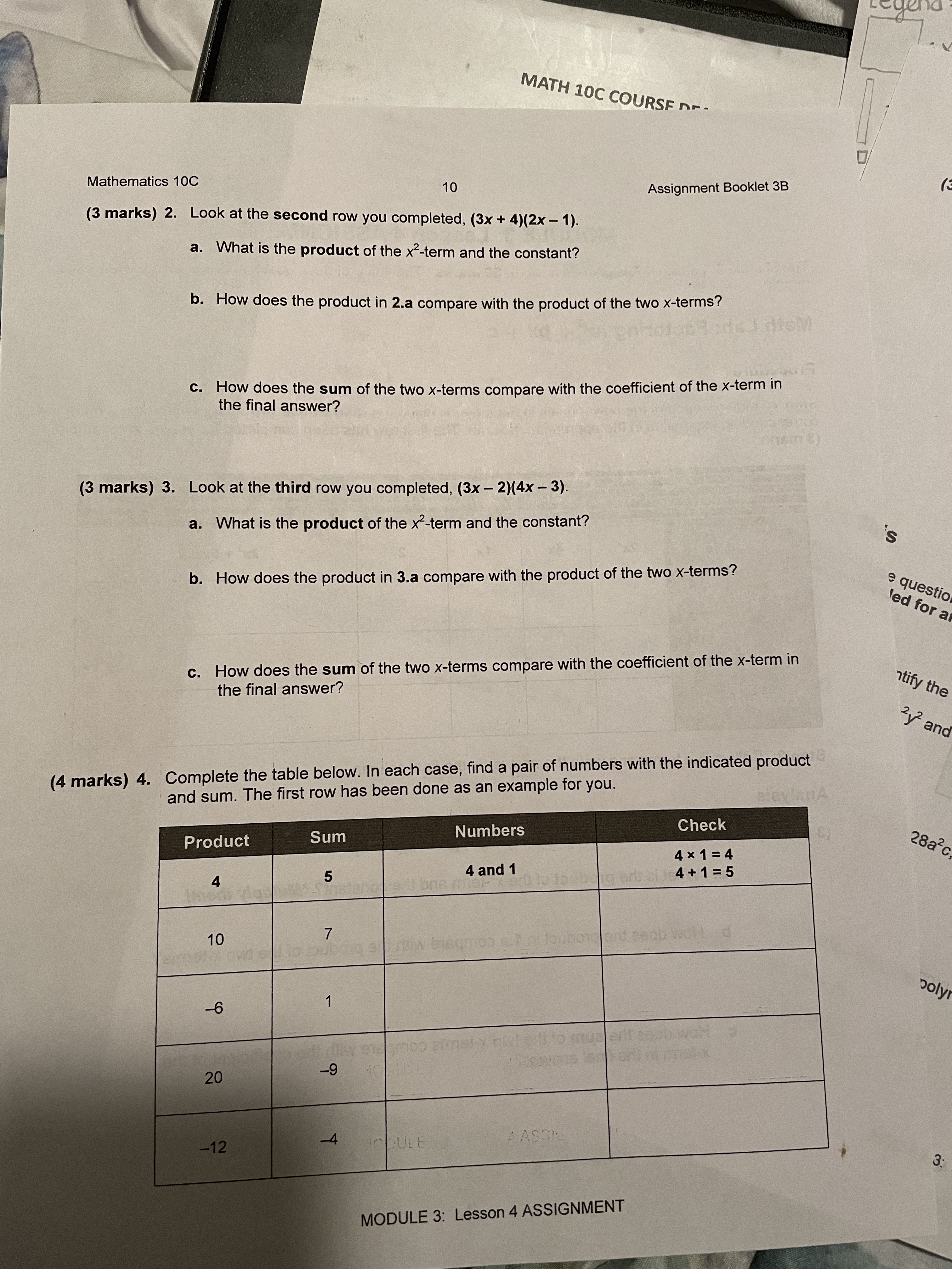 Fire Mvuuit 3. Lessuni 4 Assignment is wurill 36 marks. Tire value