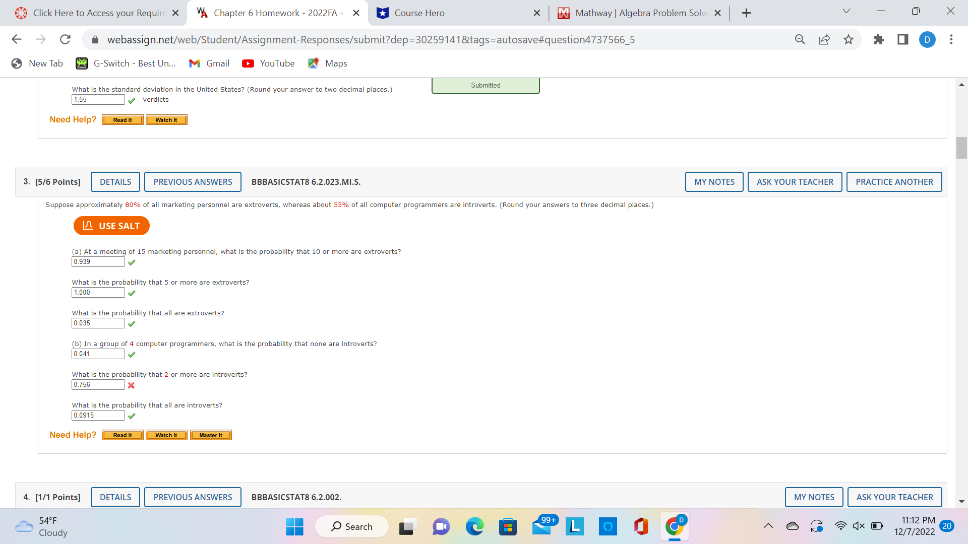 X + V X A webassign.net/web/Student/Assignment-Responses/submit?dep=30259141&tags=autosave#question4029214_4 D . . . New Tab