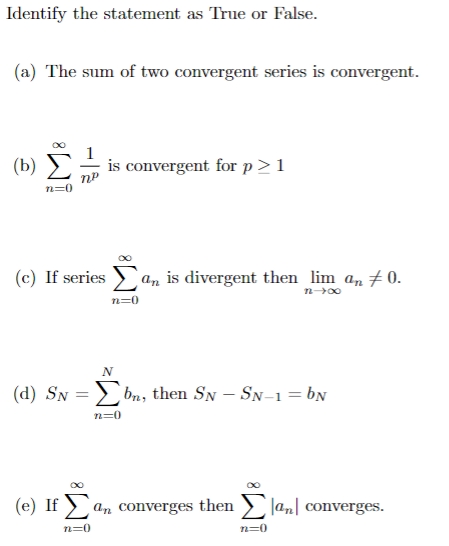 Answer following questions. SHOW YOUR WORK!Write it CLEARLY Identify the statement as