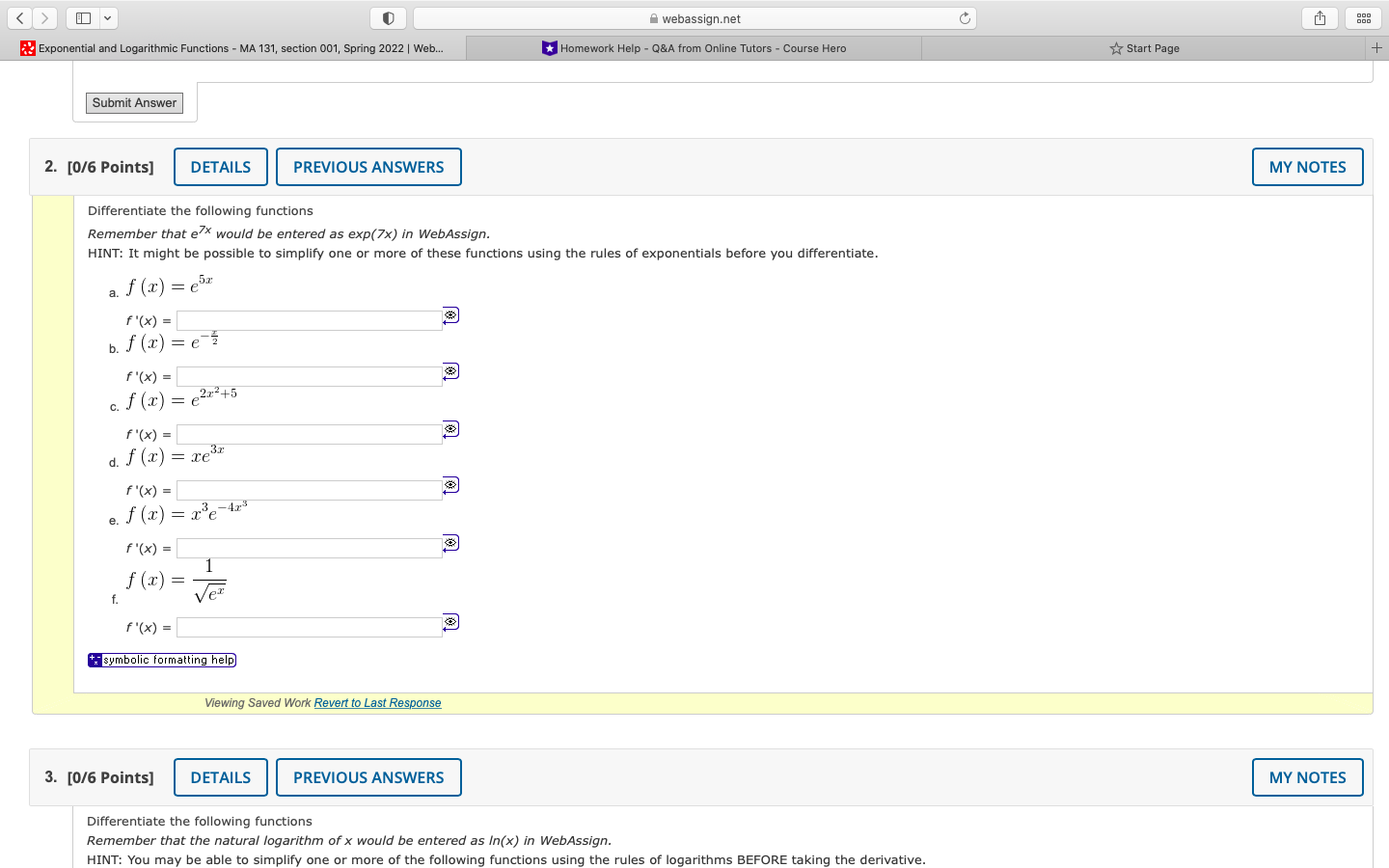 section 001, Spring 2022 | Web. Homework Help - Q&A from Online