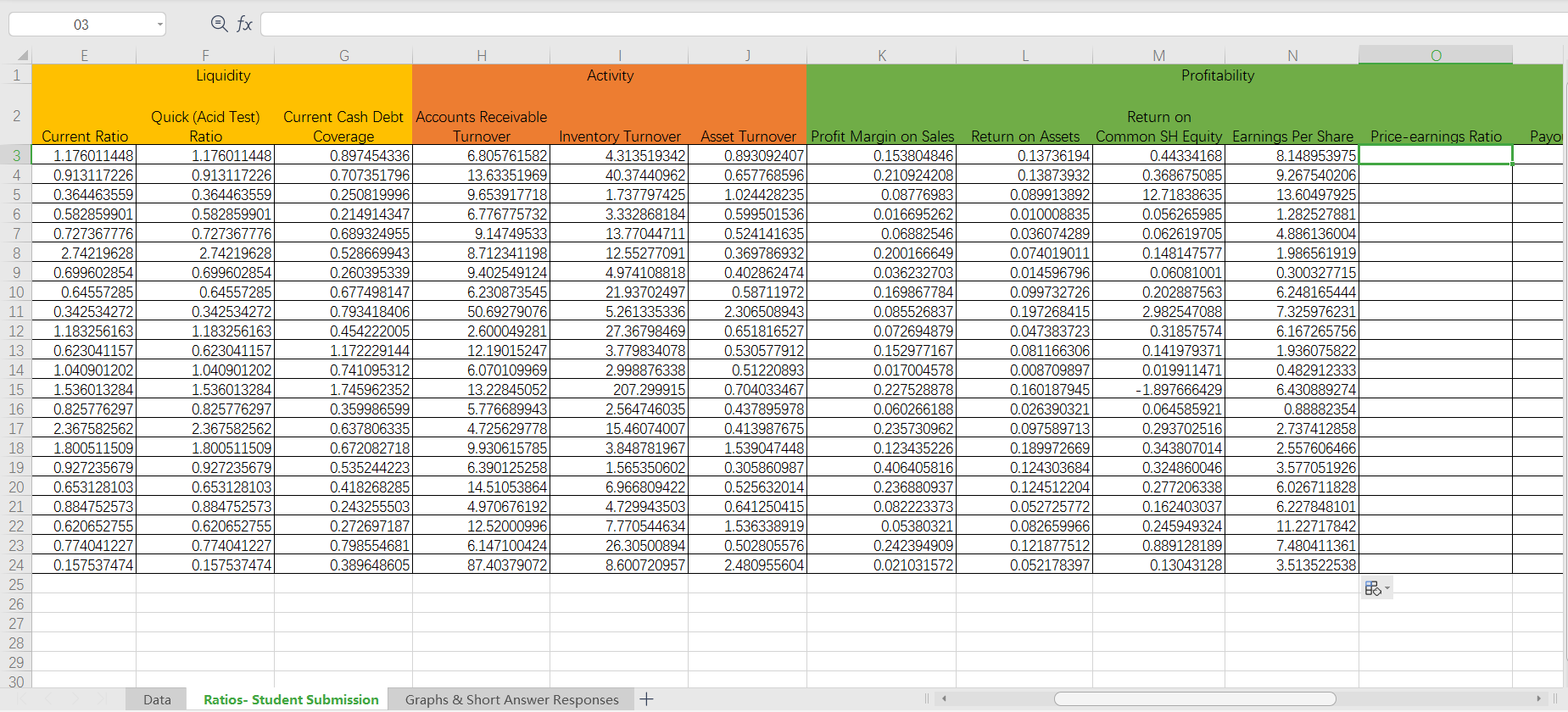  1.Save the spreadsheet you downloaded from your WileyPLUS course or that