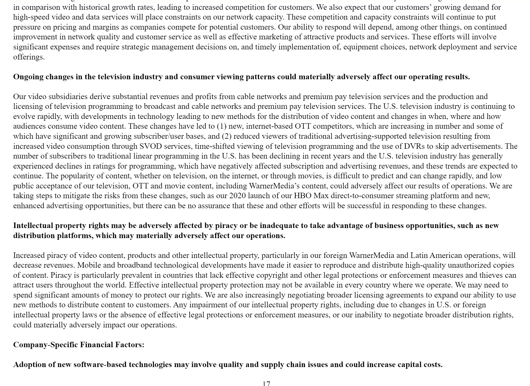 this document, including the matters contained under the caption "Cautionary Language Concerning