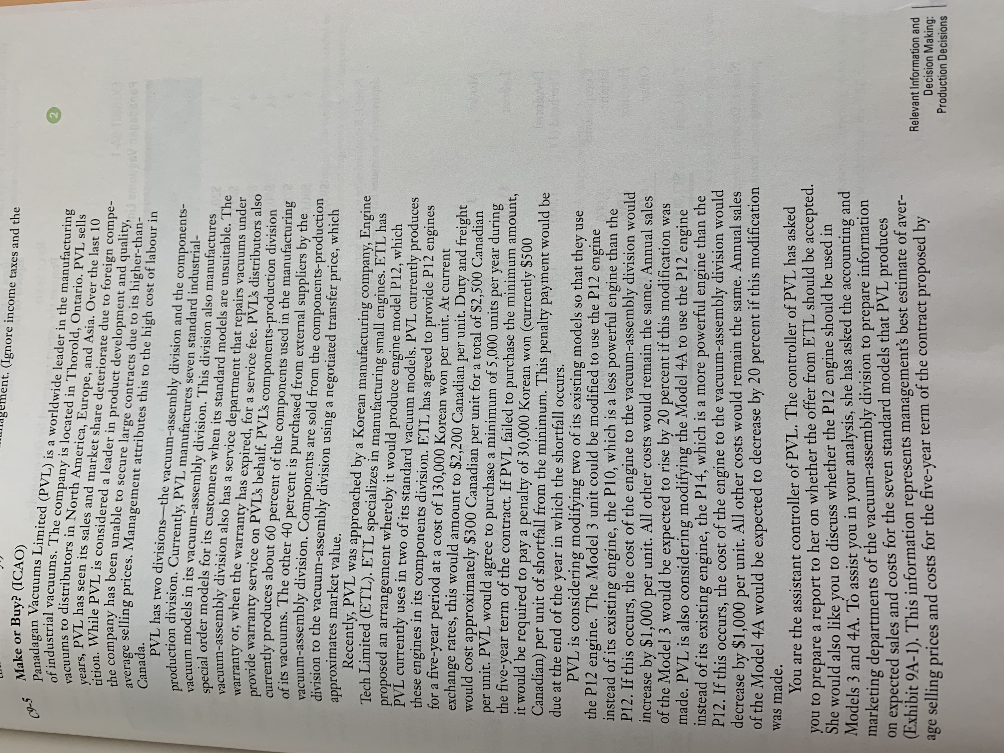 How should I go about doing this? Make or Buy? (ICAO) ent.