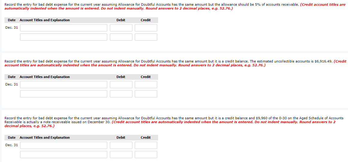 Tamarisk Merchandising uses an aging schedule to determine its estimated uncollectible accounts