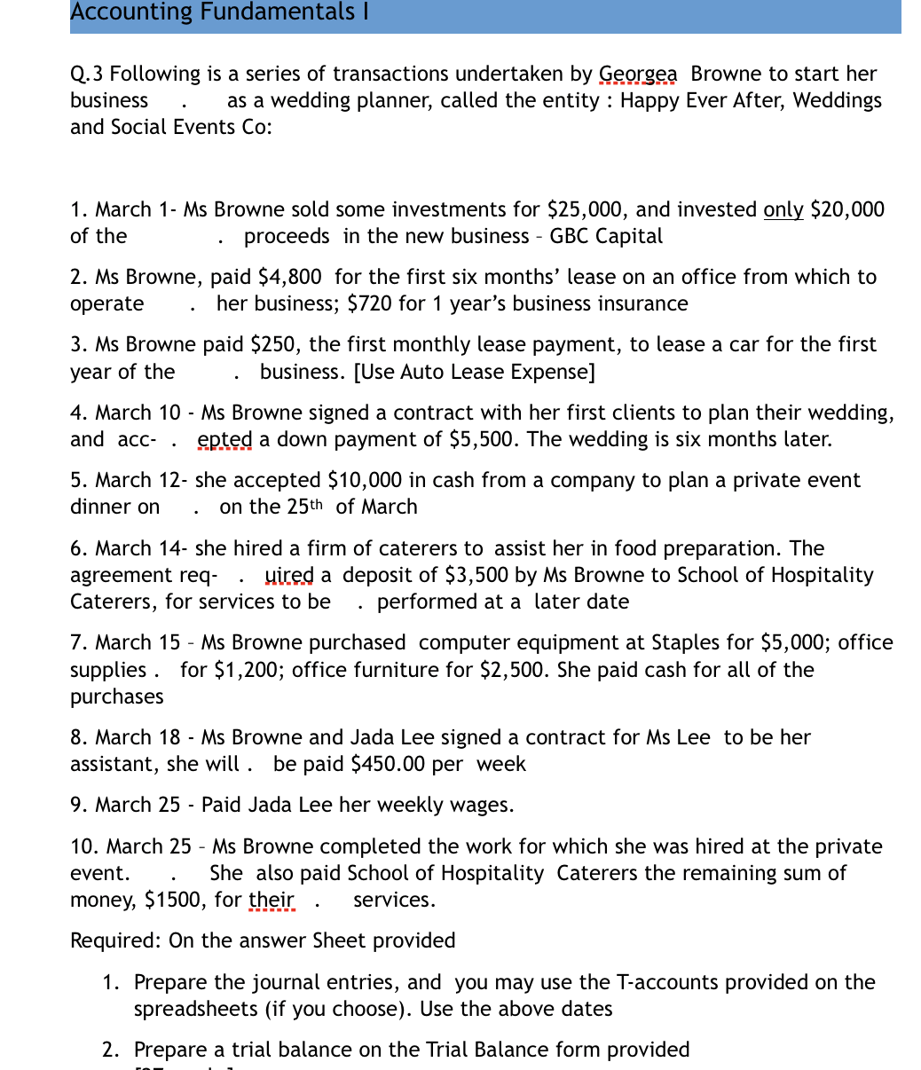 Please show the answer on an Excel Spreadsheet, I really need your