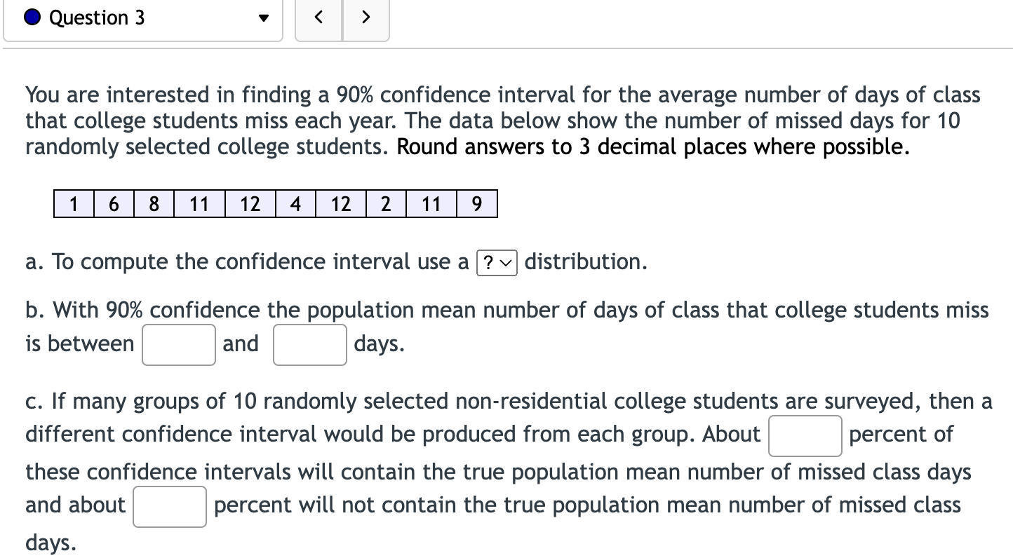 concentrating on their professor during a one hour statistics lecture. The study