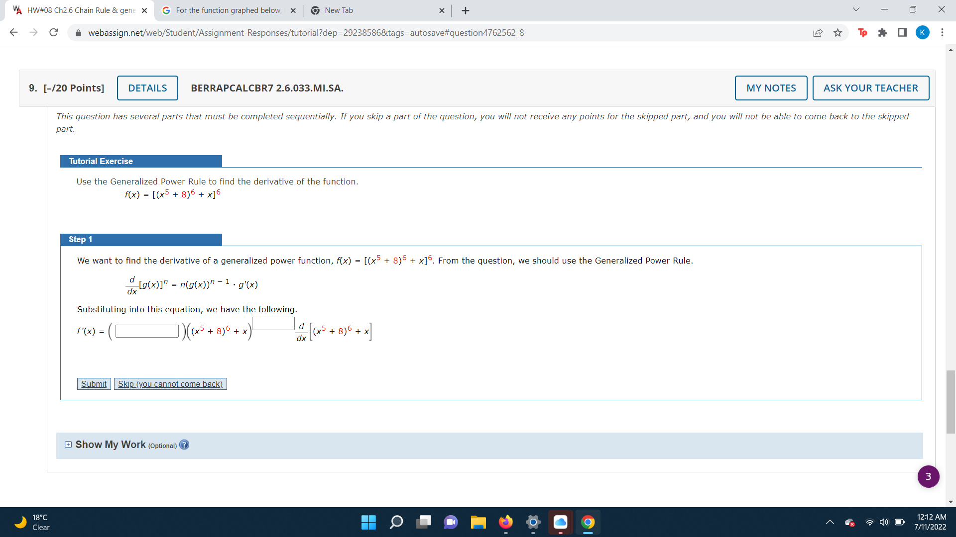 K 6. [-/10 Points] DETAILS BERRAPCALCBR7 2.7.017. MY NOTES ASK YOUR TEACHER