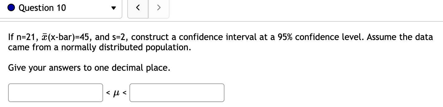 these confidence intervals will contain the true population mean number of missed