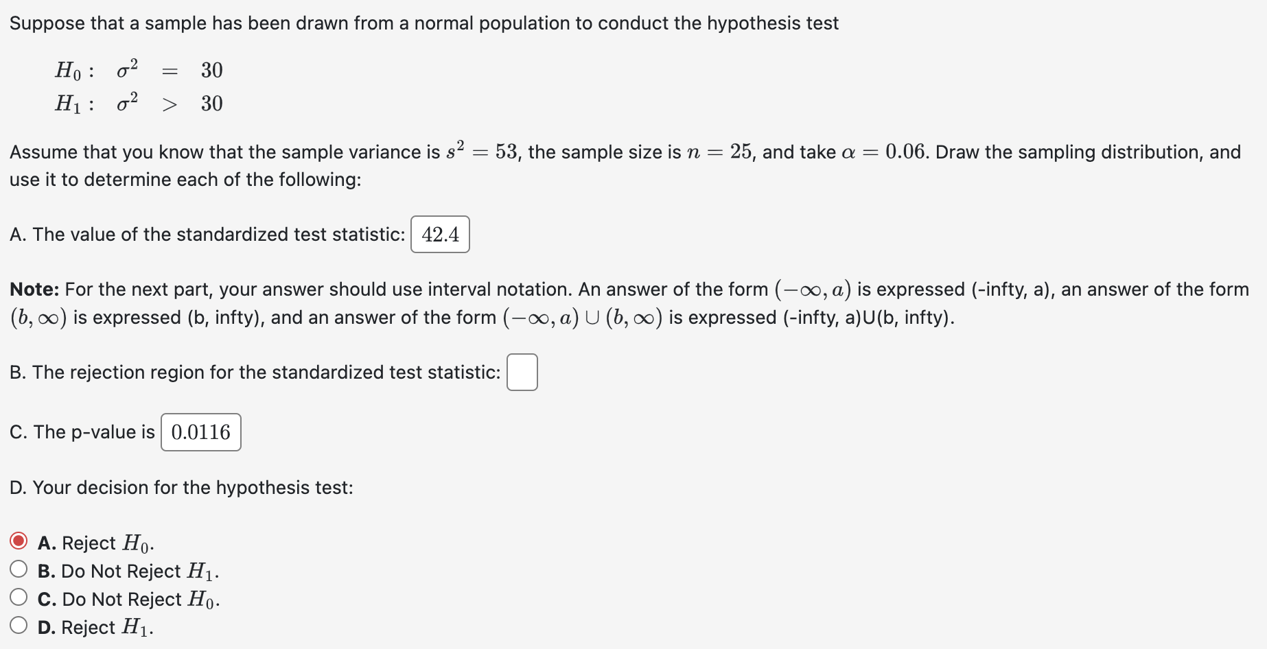 to conduct the hypothesis test Assume that you know that the sample