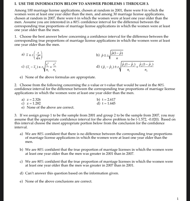 Among 11]] marriage license applications, chosen at random in EUL'll, there were