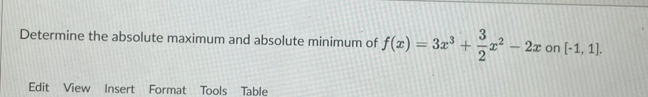 Attached below Determine the absolute maximum and absolute minimum of f(ac) -