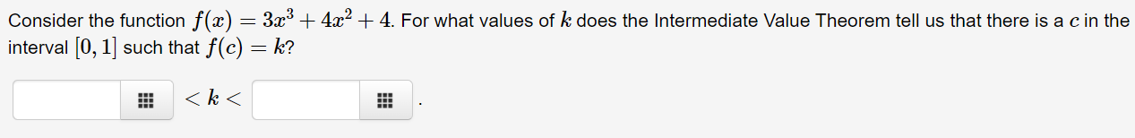 Consider the function an) : 333 + 4332 + 4. For what