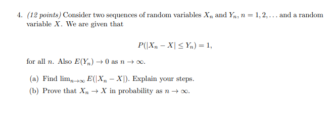 = 1, 2, and a random variable X. We are given that