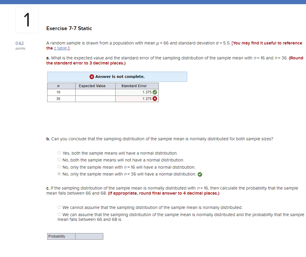 normally distributed? O Yes Print O No References c. Calculate the expected