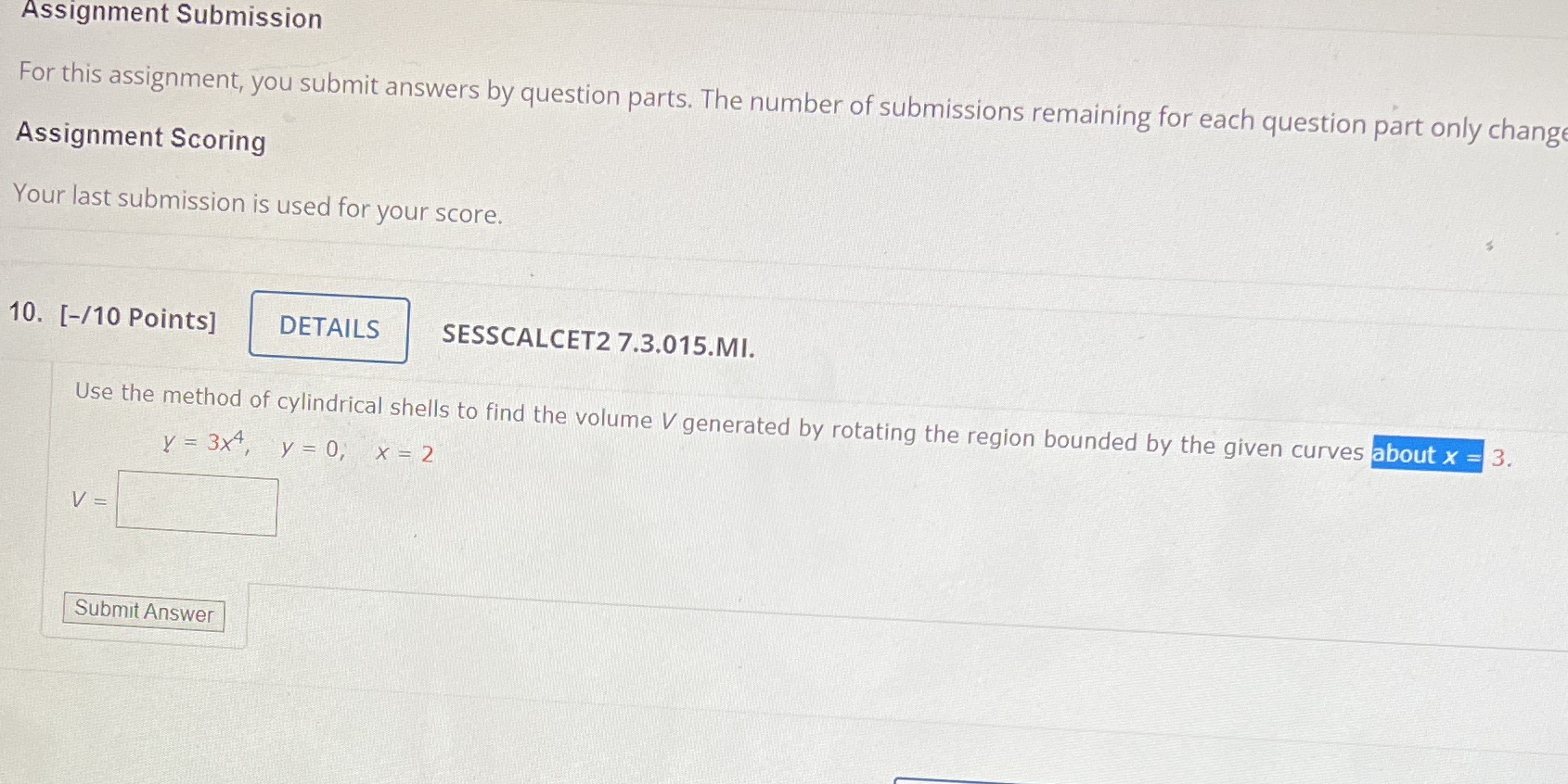 Help quickly plss Assignment Submission For this assignment, you submit answers by