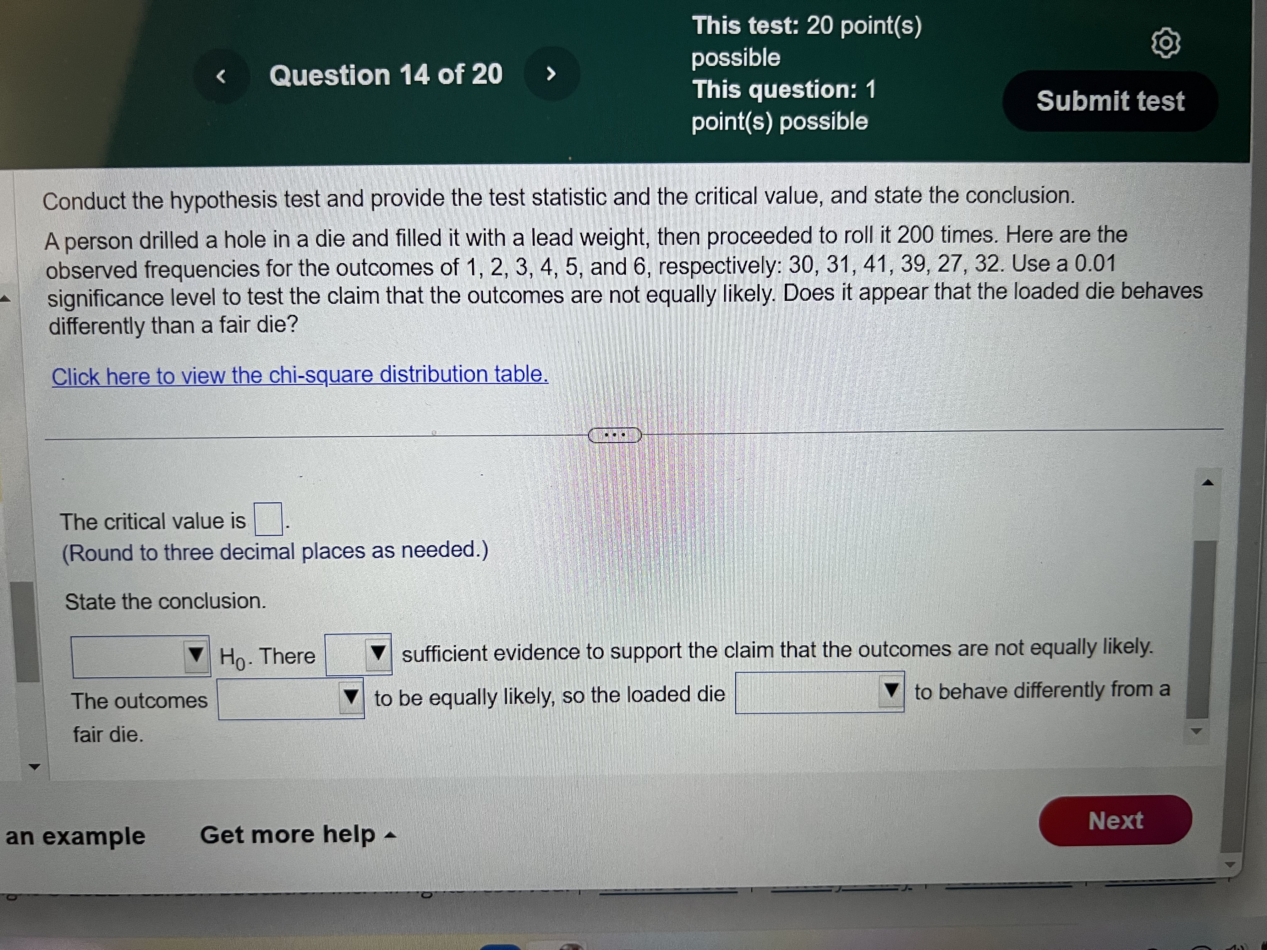 Identify the test statistic, r. r=(Round to three decimal places as needed.)