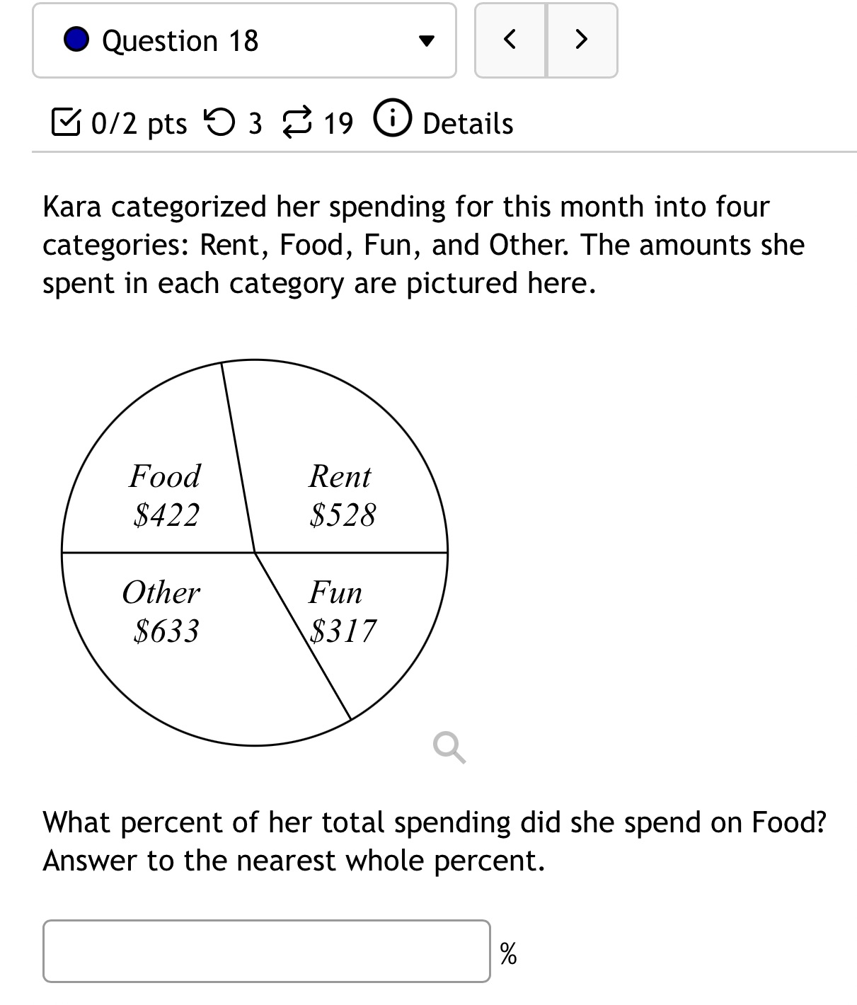 18 help C Question 18 v E 0/2 pts '0 3 Z