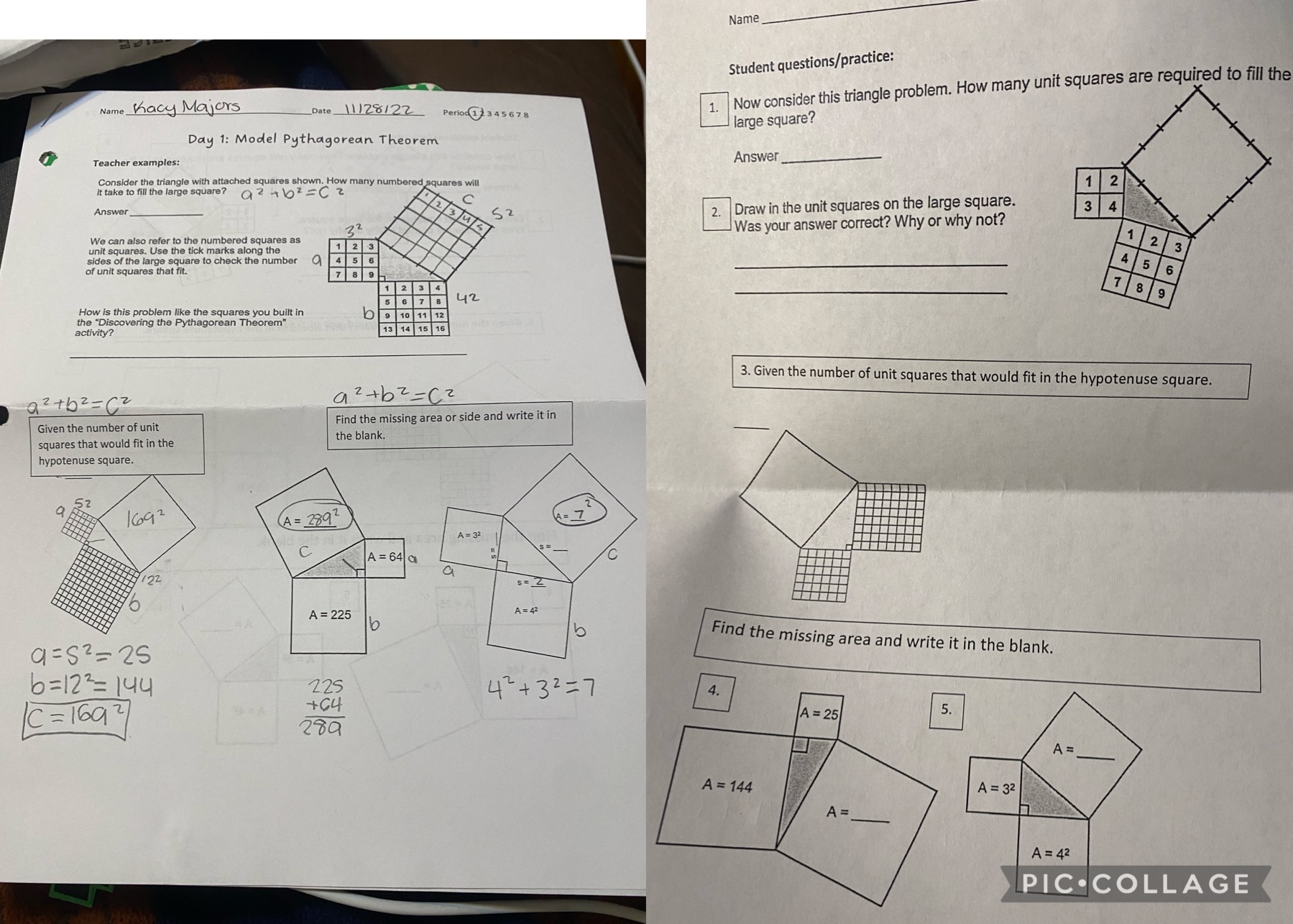 please answer all with work Name Student questions/practice: 1. Now consider this