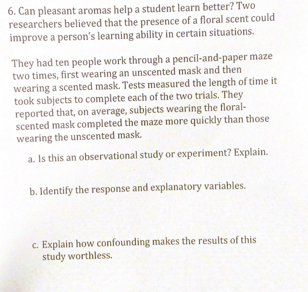 learning ability in certain situations. They had ten people work through a