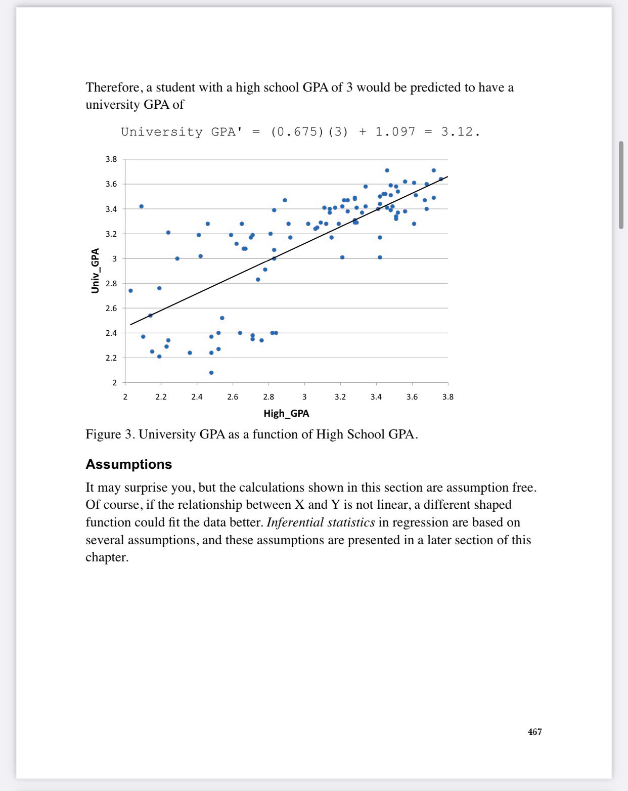 from the scores on a second variable. The variable we are predicting