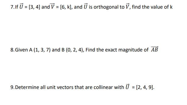 Given A (1, 3, 7) and B (0, 2, 4), Find the