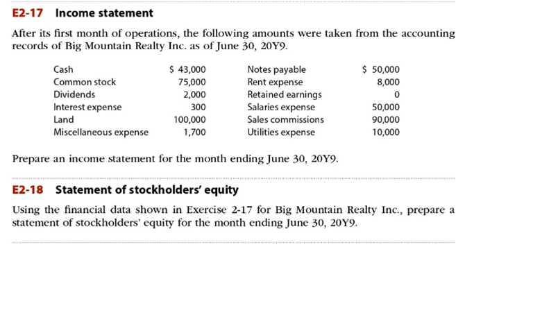 Please use excel to answer the below question. Use Information from E2-17