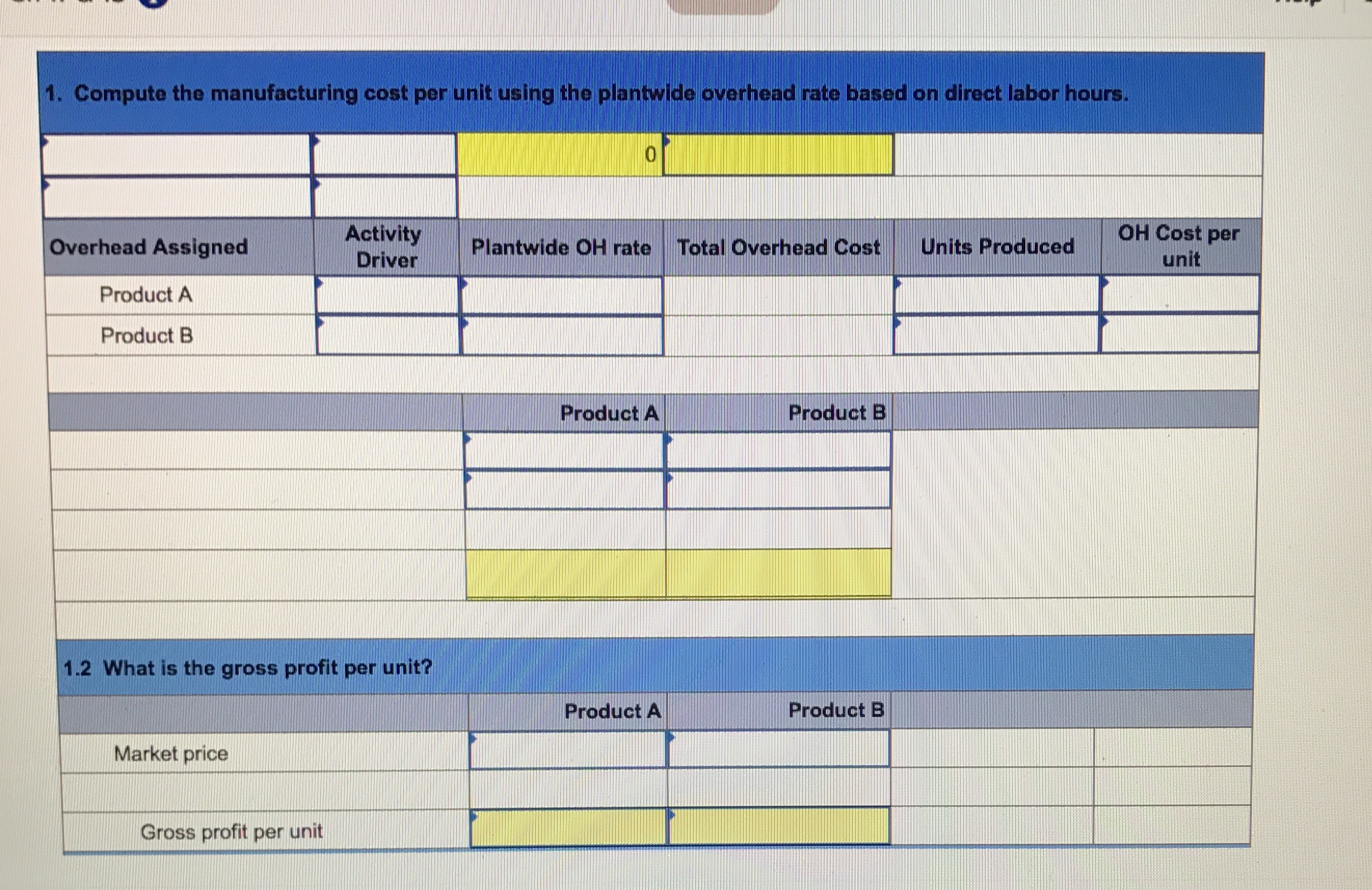 B uct (87.62) 4.1 How much gross profit is generated by each