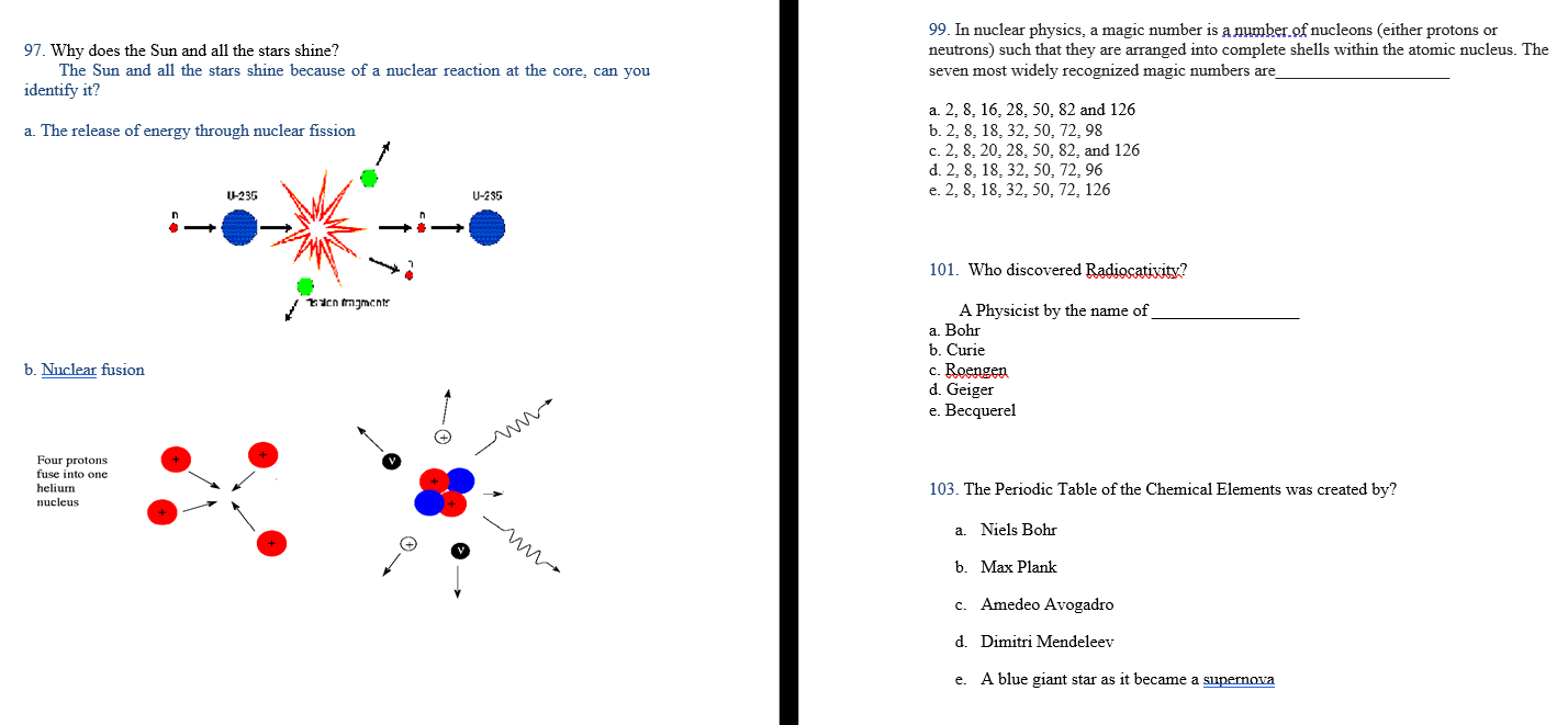 97 IVhy does the Sun and all the stars shine? The Sun