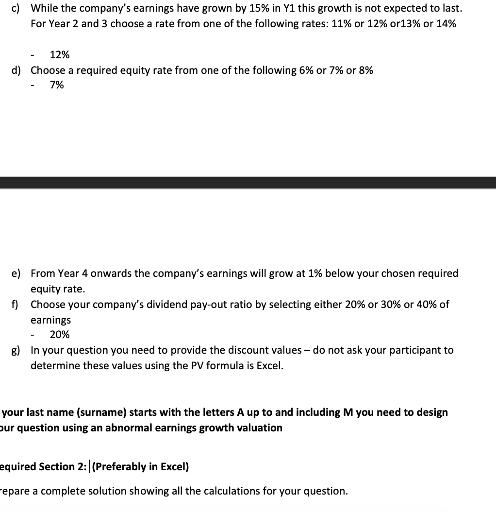 I Information: Your senior analyst has called in your assistance. She must