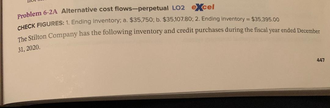 I need to understand this how to solve it Problem 6-2A Alternative