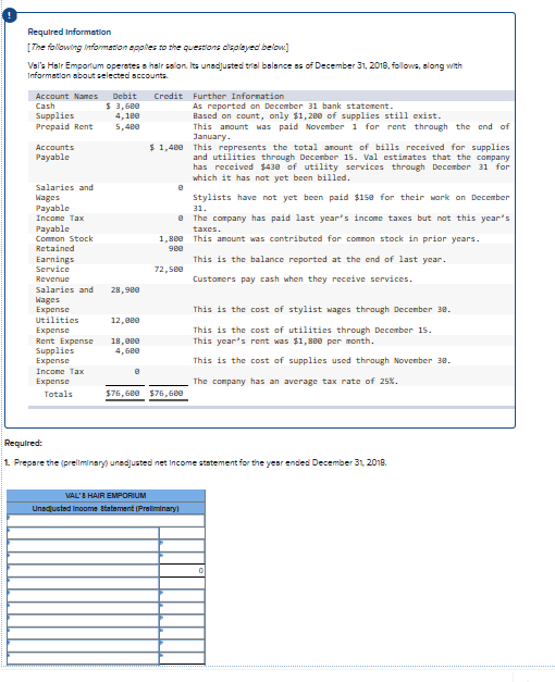 I need help with these sheets. The information required is attached. The