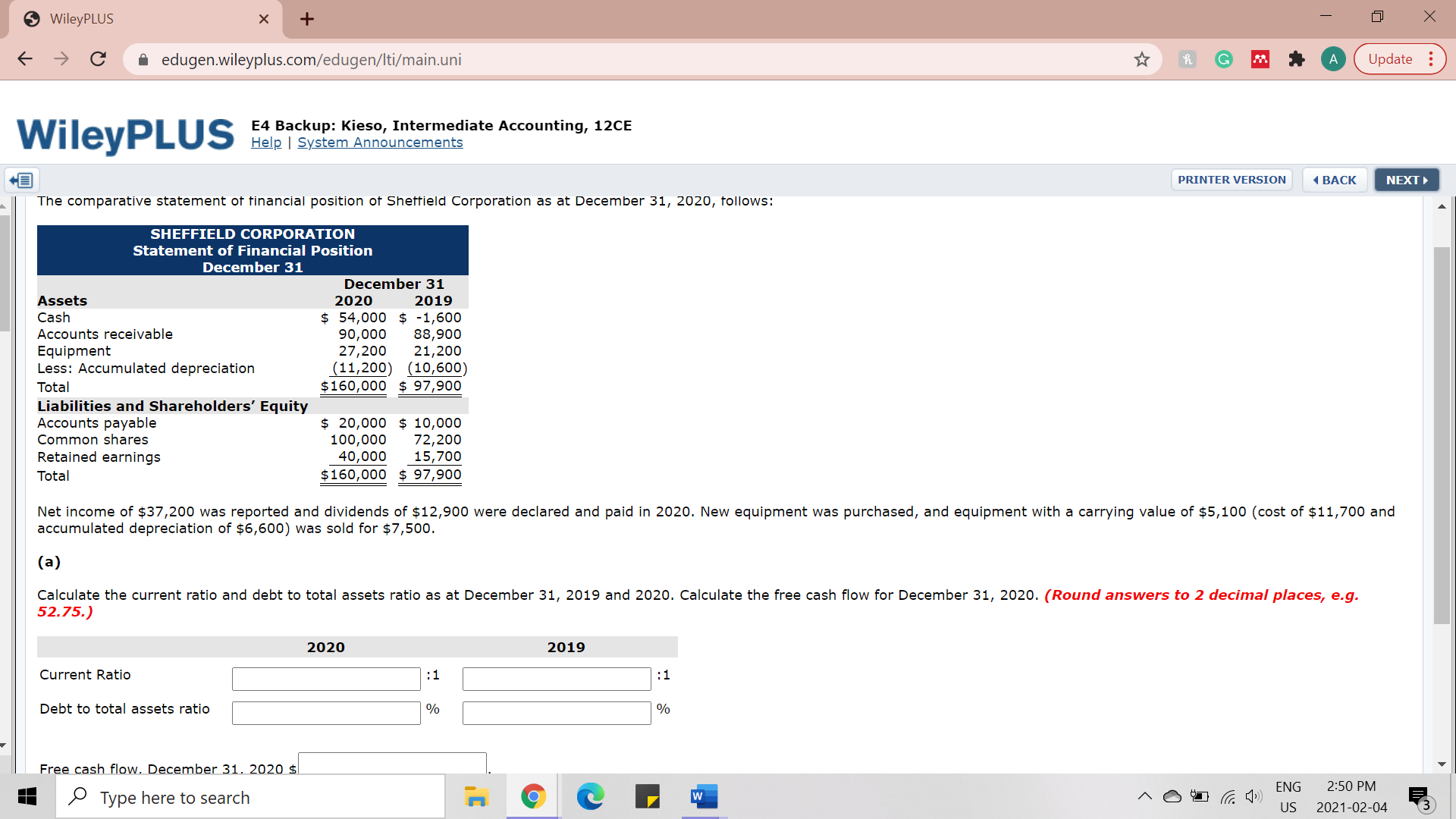 Please help WileyPLUS X + X -> C a edugen.wileyplus.com/edugen/Iti/main.uni h G