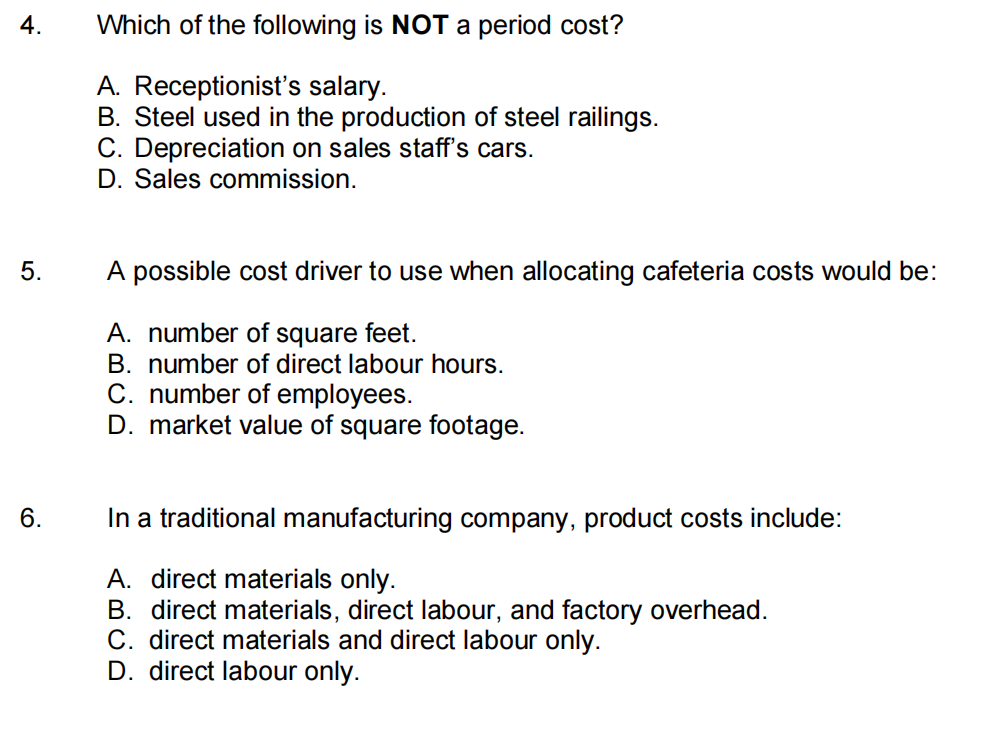 direct labour hours. It found the following: Y = $6,000 + $6X.