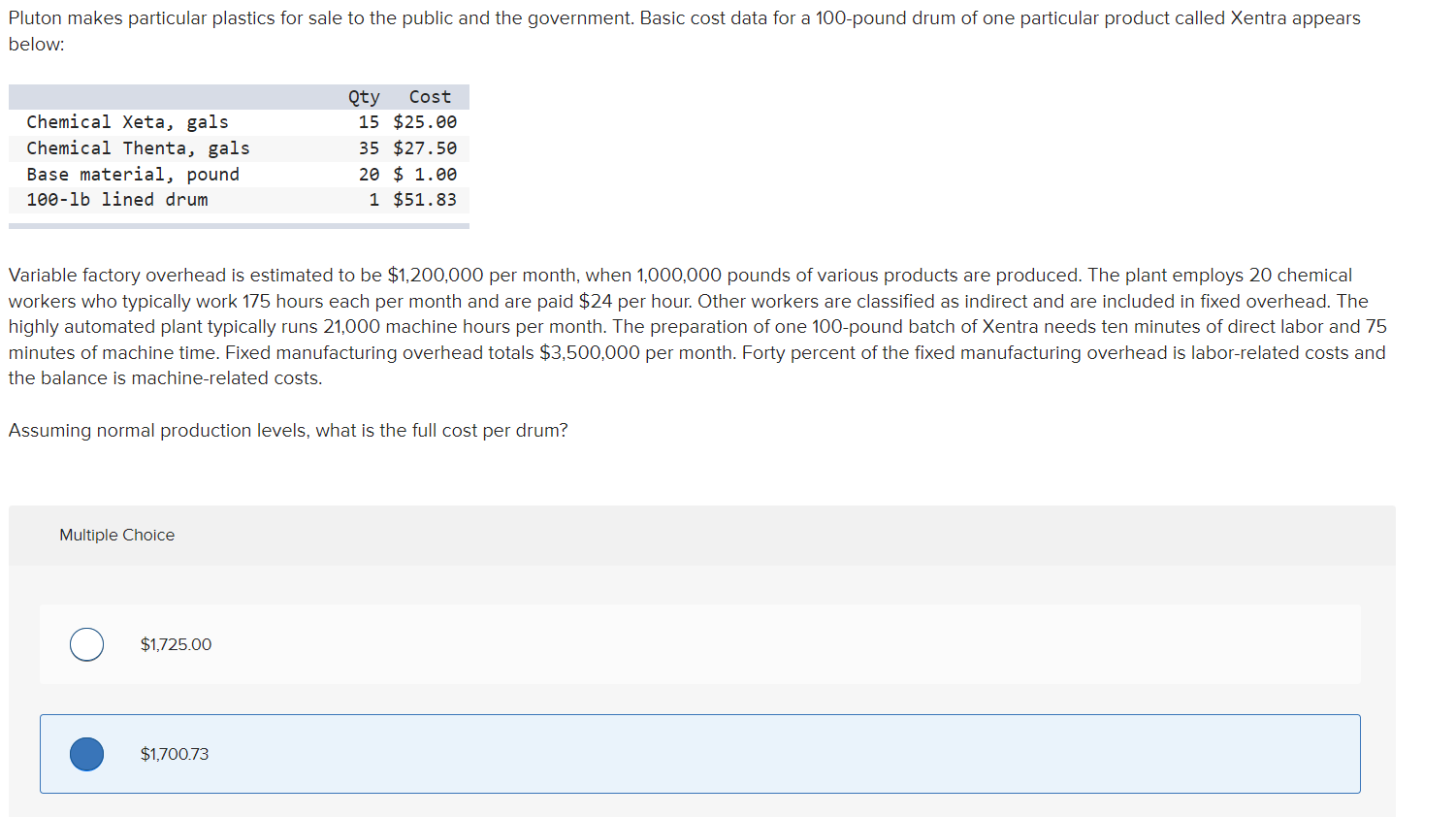 Reference: Accounting for Decision Making and Control 10th Edition by Jerold ZimmermanPlease