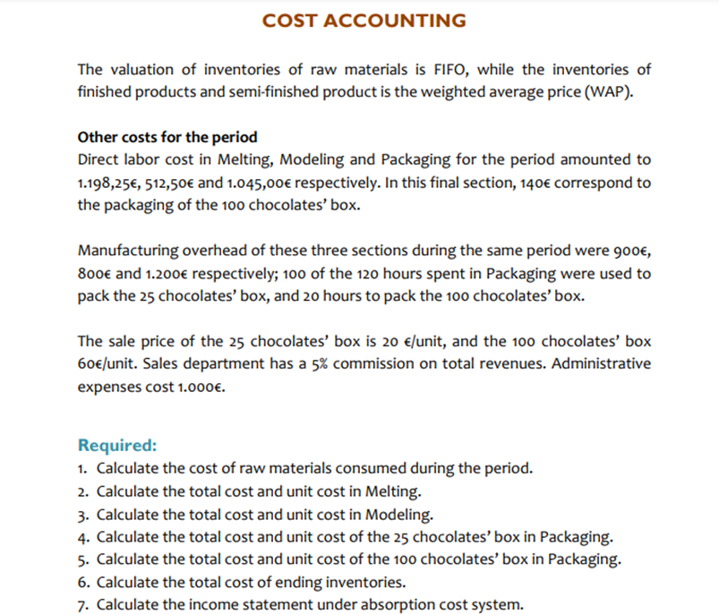 lost. Thank you in advance. Ainex Corporation Ainex Corporation manufactures chocolate products.