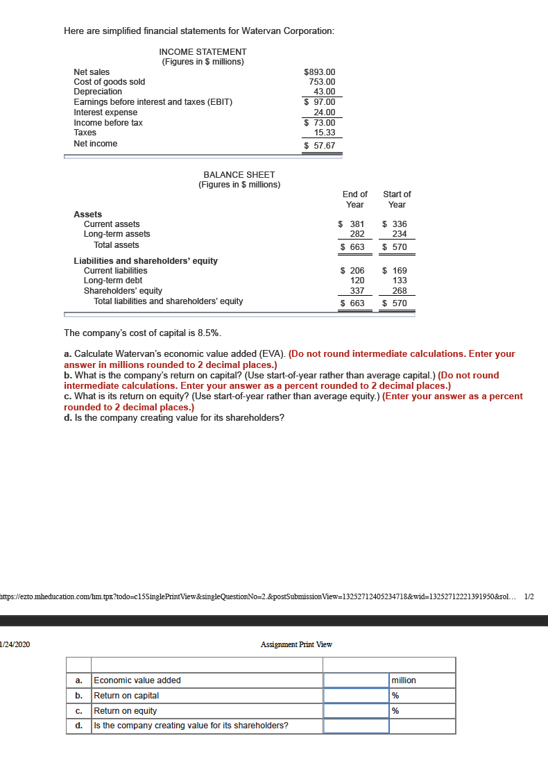 Can someone please help me solve this? Here are simplified financial statements