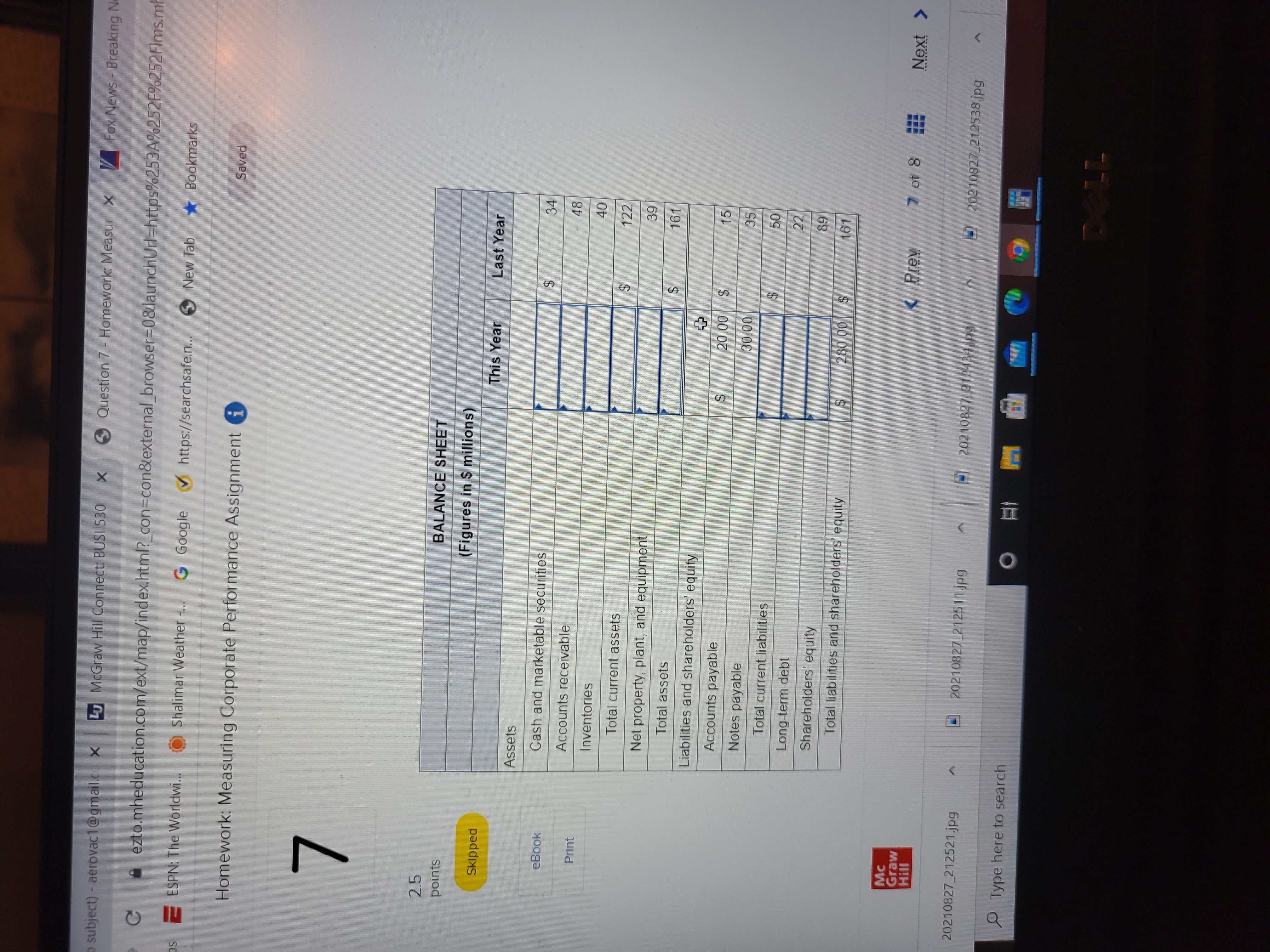 - aerovac1 @gmail.cox Lu McGraw Hill Connect: BUSI 530 x Question 7